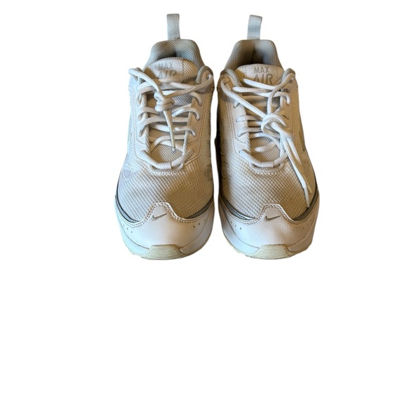 Nike Air Max Women's White and Silver Sneakers - Picture 5 of 7